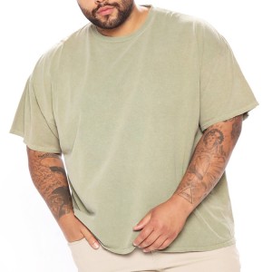 High Quality 100% Cotton Crew Neck Plain Sports Workout Oversized T Shirts For Men