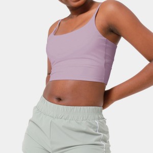 Fashion Design Gils Workout Gym Clothes Four Way Stretch Women U-Neck Crisscross Cropped Yoga Tank Top