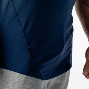 Sports Quick Dry Basic Stringer Custom Logo Polyester Fitness Tank Tops For Men