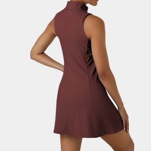 High Quality Tennis Wear Customized Half Zip Golf Skirts Tennis Dress For Women