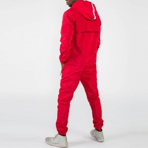 Lightweight Quick Dry Polyester Jogger Track Suit Windbreaker Tracksuit Set For Men