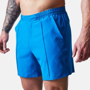 Wholesale Lightweight Polyester Elastic Waist Men Athletic Running Sports Gym Shorts