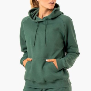High Quality Custom Printing 100%Cotton Plain Workout Pullover Hoodies For Women