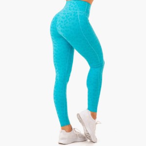 Wholesale High Stretch Sublimated Printing High Waist Pocket Yoga Legging Pants For Women