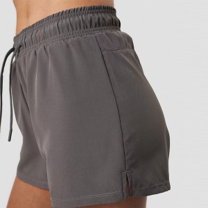 New Arrival Custom High Quality Polyester 2 IN 1 Fitness Sport Shorts For Women