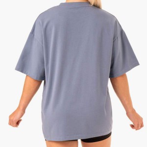 OEM Logo Printing Oversized Plain Wholesale Boyfriend Custom Gym Sports T Shirt For Women