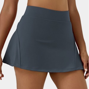 Wholesale Price Custom Stretch Lining Shorts Back Pocket Women Pleated Tennis Skirts
