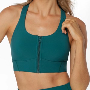 Wholesale High Support Sports Top Push up Gym Crop Top Fitness