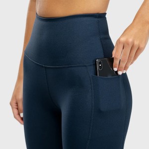 Hot Sale Four Way Stretch Custom Logo Women High Waist Yoga Legging Pants With Pocket