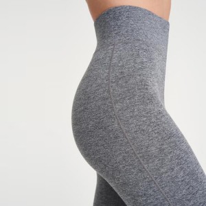 Wholesale Color Block High Waist Women Workout Yoga Pants Leggings Without Front Seam
