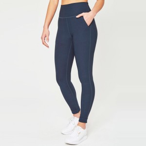 China Full length workout leggings fitness legging with stud detail factory  and manufacturers