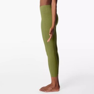 High Quality Fitness Yoga tights High Waist Side Pocket 7/8 Workout Gym Leggings Pants