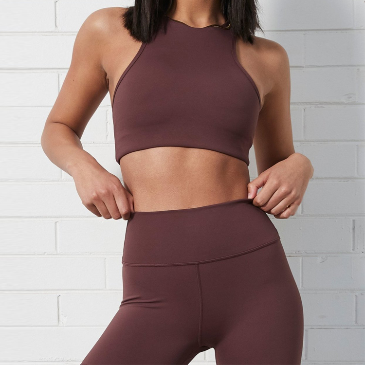 Manufacturer of  Compression Shorts - OEM Gym Apparels Custom Logo Design Workout High Waist Yoga Bra Set Fitness Wear For Women – AIKA