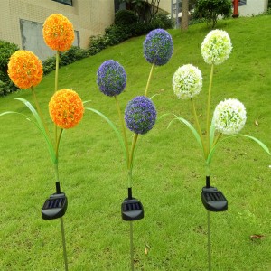 Solar LED Landscape Flower Light with Different Design for Yard Decoration
