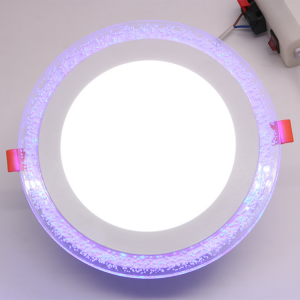 LED Recessed Down Light with Special design face Two colors ceiling Panel light for hotel