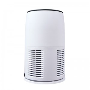 Air Purifier For Allergens with UV Sterilization HEPA Filtration White Round