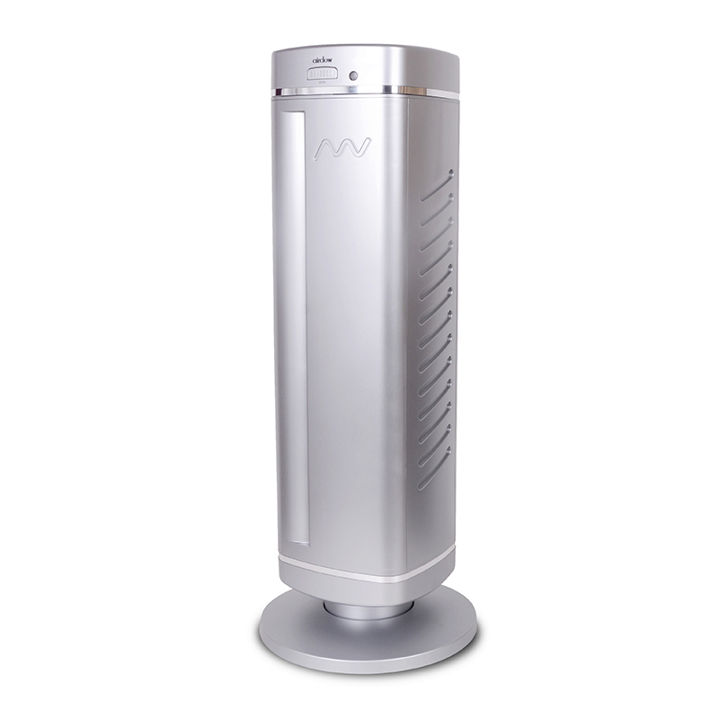 Hepa Floor Air Purifier tower shape slim boby silver white