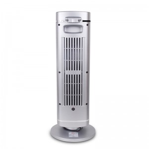 Hepa Floor Air Purifier Tower រាងស្ដើង boby silver ពណ៌ស