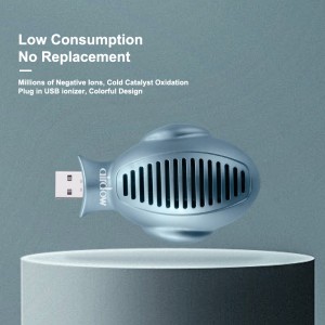 USB Plug in Air Purifier with Ionizer Cold Catalyst for Smoke Remove