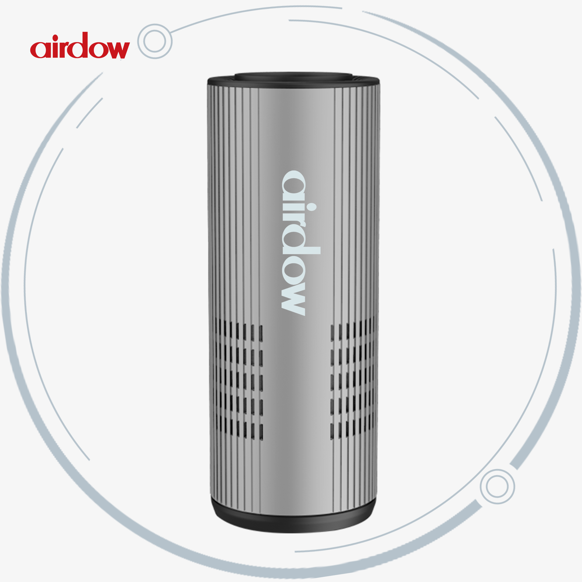 Portable Air Purifier Gray Color Aluminium Case Elegant Negative Ion Featured Image