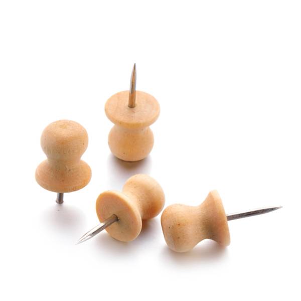 Free sample for DOUBLE CLIPS Producer - Wood Push Pins – Aiven
