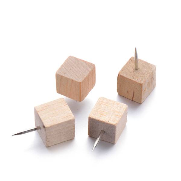 factory customized Push Pins - Square Wood Push Pins – Aiven