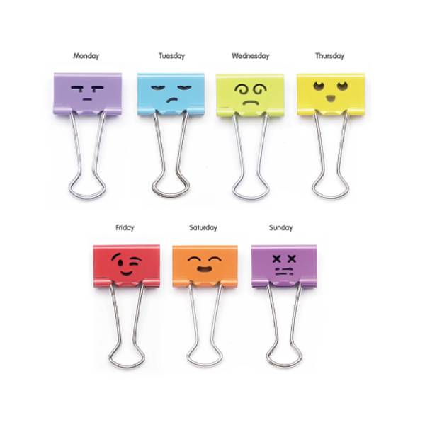 Factory Outlets Paperclip Producer - Emoji Week Binder Clips – Aiven