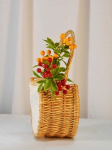 Umetne jagode, umetne rdeče in rumene jagode s peclji, realistično sadje, simulacija cvetov, ponarejene jagode za poroko Naredi sam, poročni šopek, okras za zabavo v domači kuhinji - listje jagodičja HA3017002