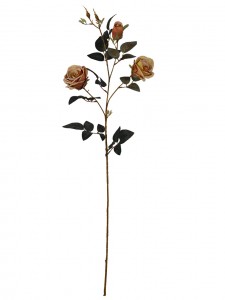 โรงงานเทียนจินขายส่งปลอมสามหัวดอกกุหลาบสำหรับงานปาร์ตี้ที่บ้านและของตกแต่งงานแต่งงาน