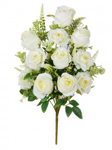 Tianjin Factory Manufacturing Silk Rose Flowers Bouquet