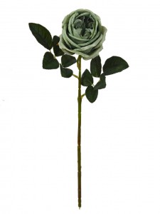 Čína Factory velkoobchodní umělý květ růže Austin s krátkým stonkem pro svatební výzdobu