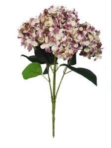 ჩინეთის ქარხანა საბითუმო ვაჭრობა Silk Hydrangea Flower Bouquets Wedding Decor Hydrangea Artificial Flower Bunch-JMY3017003