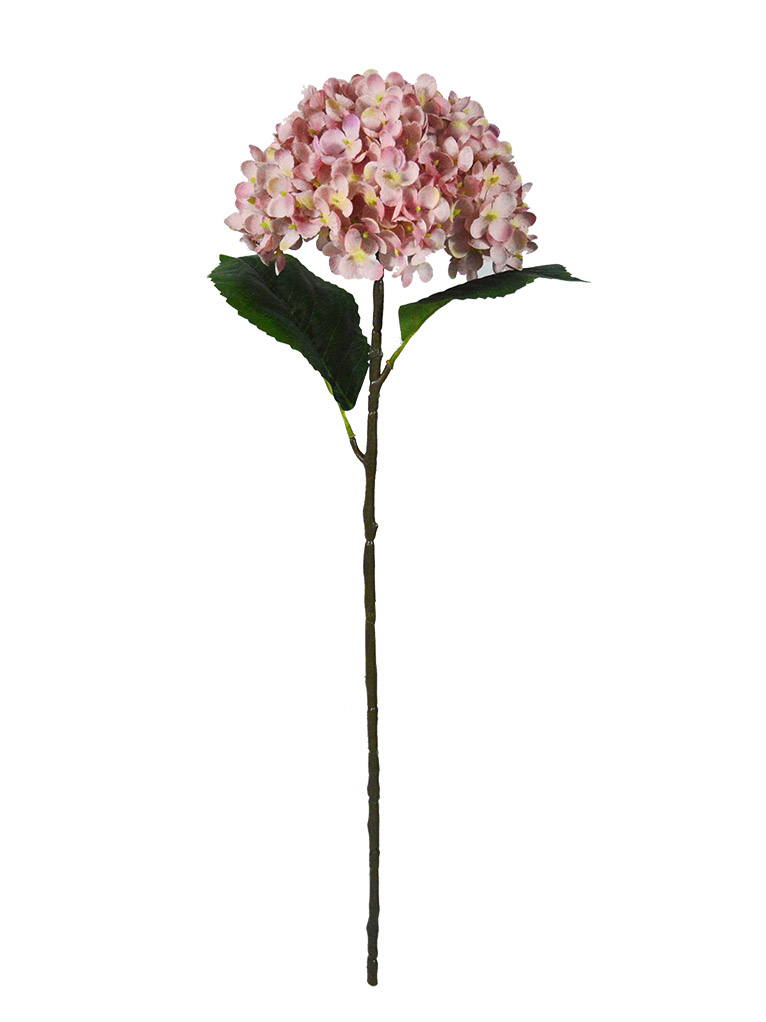 Fleurs d'hortensia décoratives à longue tige, vente en gros d'usine artificielle-WX3017001