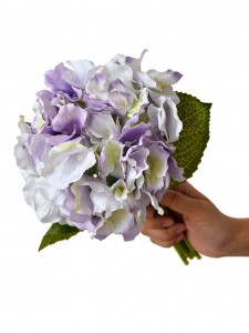 Bouquets de fleurs artificielles d'hortensia.L'arrangement de fausses fleurs réaliste convient à la décoration de la maison du Bouquet de mariée, de la Table à manger du salon