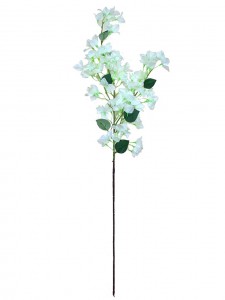 Вештачки бугенвилски цвет свилен букет со долго стебло за свадбени централни украси-гранка бугенвила-SN3017003