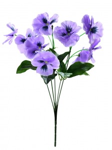 घर, शादी, रसोई, गार्डन, टेबल सेंटरपीस, इनडोर आउटडोर सजावट के लिए नकली फूल पैन्सी नकली रंगीन फूल