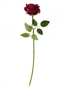 Rose artificielle à tête unique, fleur en soie, pour cadeau de saint-valentin, rose spray-ZA3017003