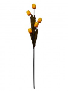Mesterséges tulipán virágok Egy ágnak öt fej hosszú szára van otthoni és parti dekorációhoz - tulipán spray YA3017010