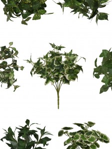 Фалшиви външни растения, изкуствени растения за закрито на открито, дома, кухнята, офиса Централни елементи на перваза на масата Фалшива пролетна декорация-растителен храст-WA2210011