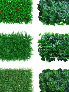 Professional China Artificial Plants - 40cm×60cm Artificial Greenery Wall Panel for Garden and Party Decoration – Flora