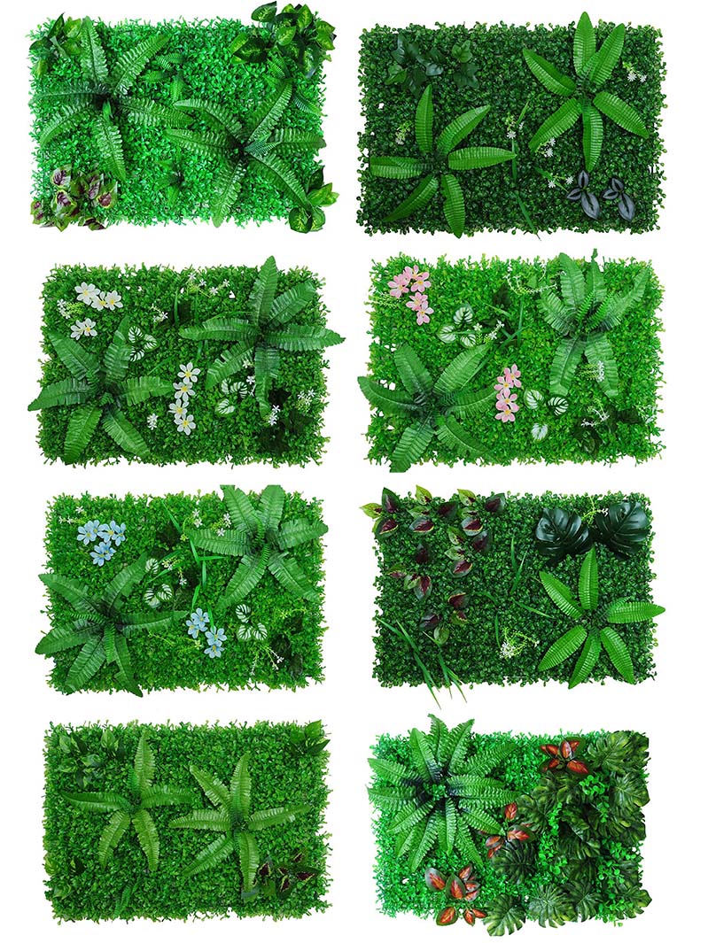 Hot New Products Artificial Garlands - Greenery Wall Panel with Big Leaves for Garden Backdrop – Flora