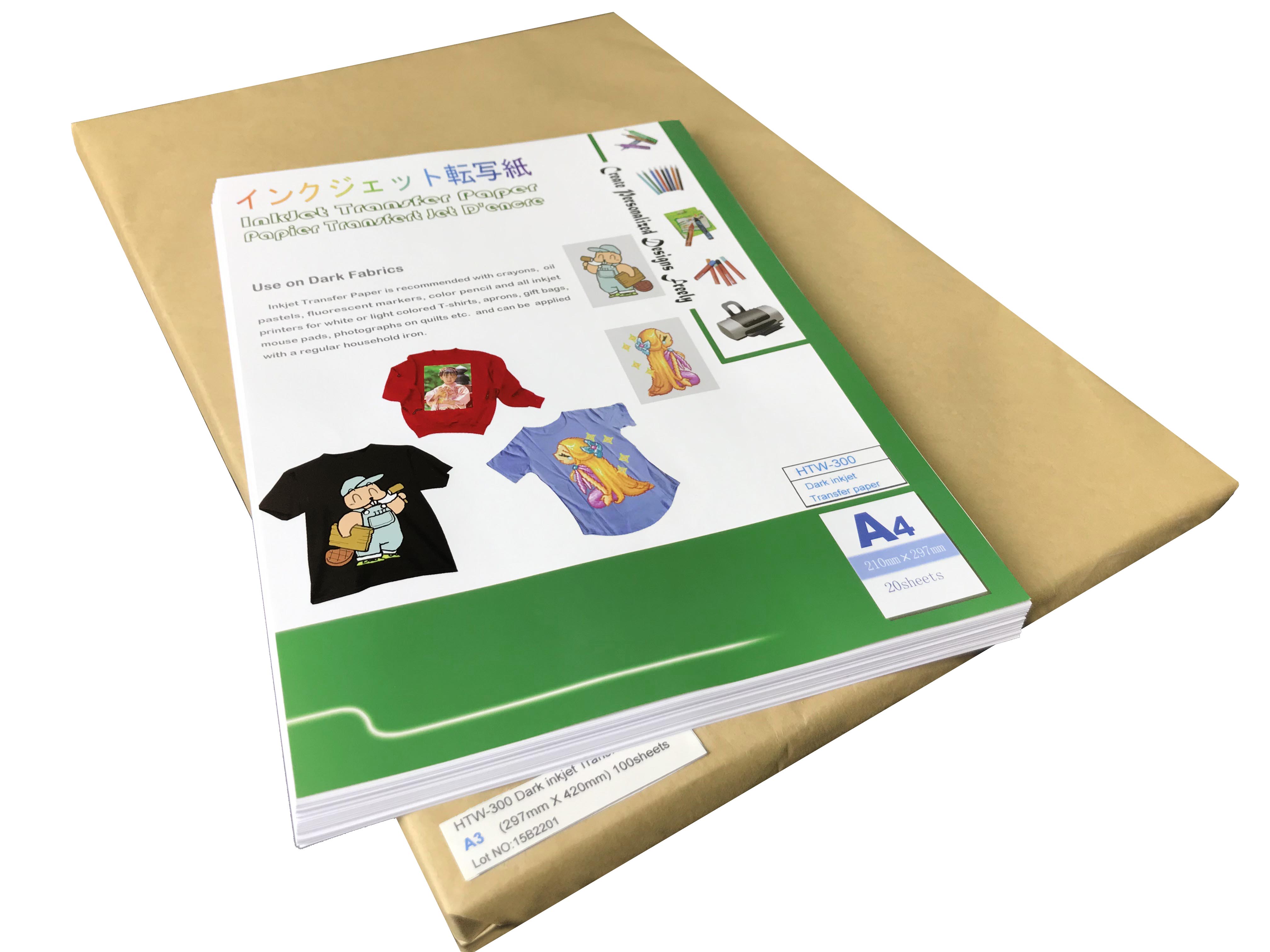 Supply OEM Hot Selling Heat Submilation Transfer Paper for Dark Color Shirt Clothes Cotton