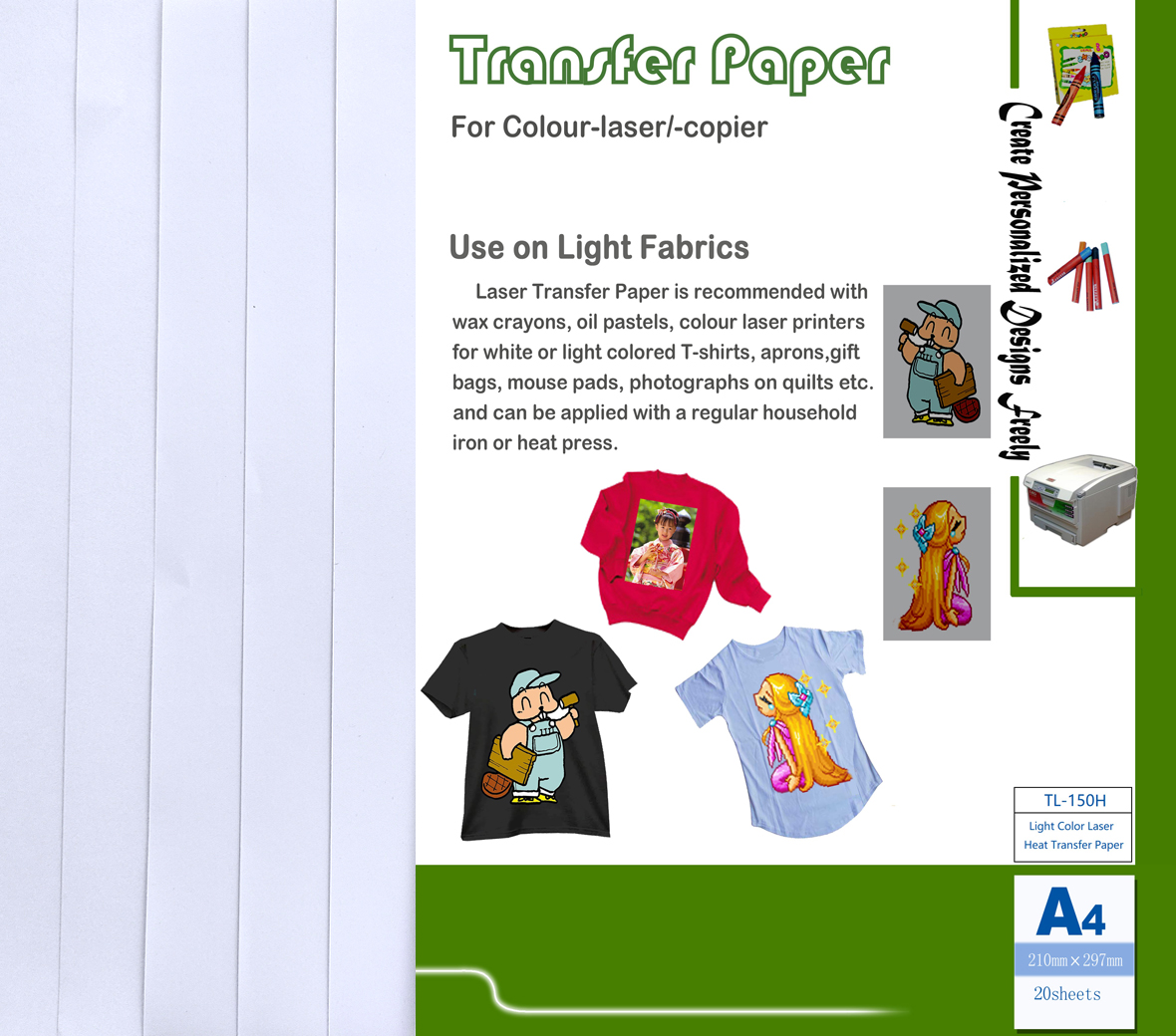 Cheapest Factory Color Printing Press - Light Color Laser Transfer Paper – Alizarin