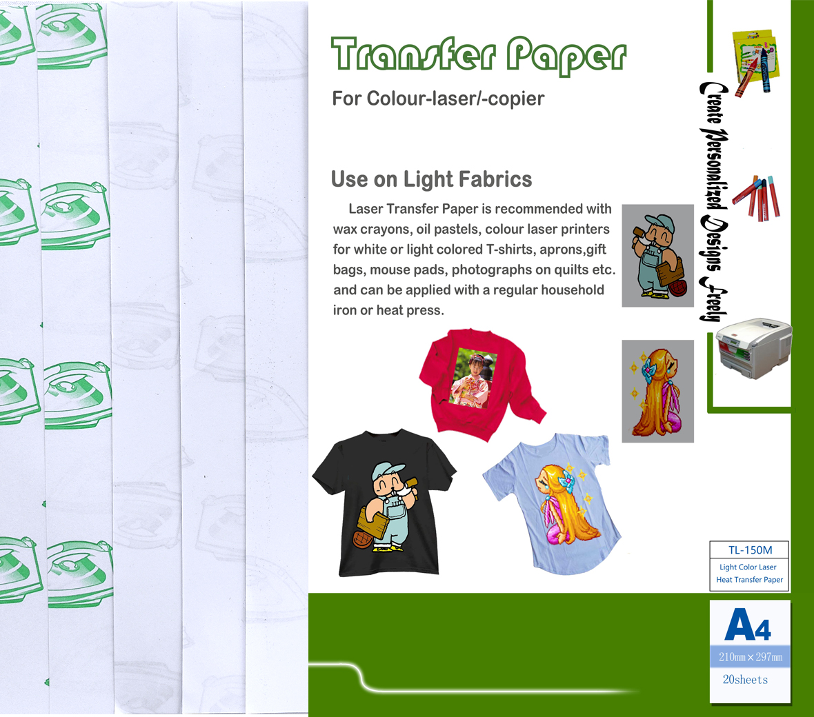 Light Color Laser Transfer Paper