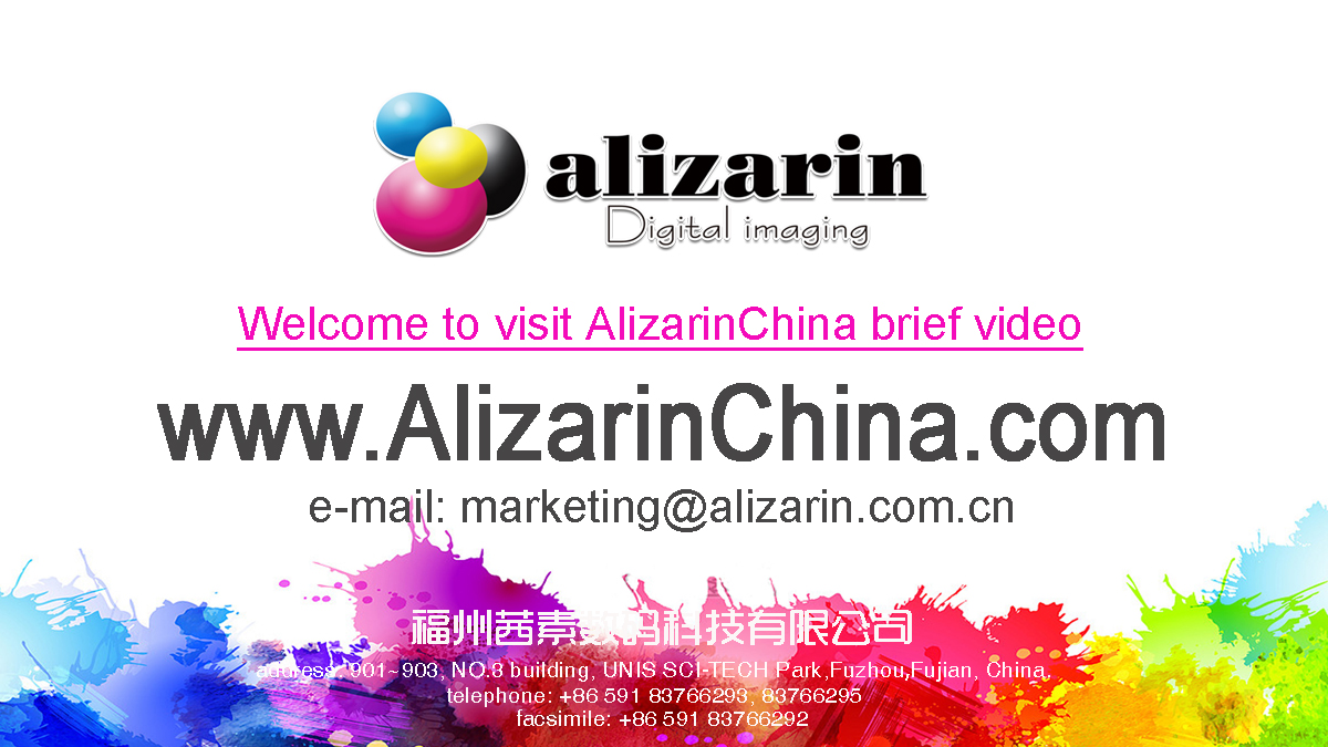 Welkom om ons kort video te besoek |AlizarinChina.com