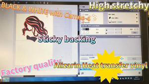 Alizarin Heat transfer vinyl Pu flex Premium