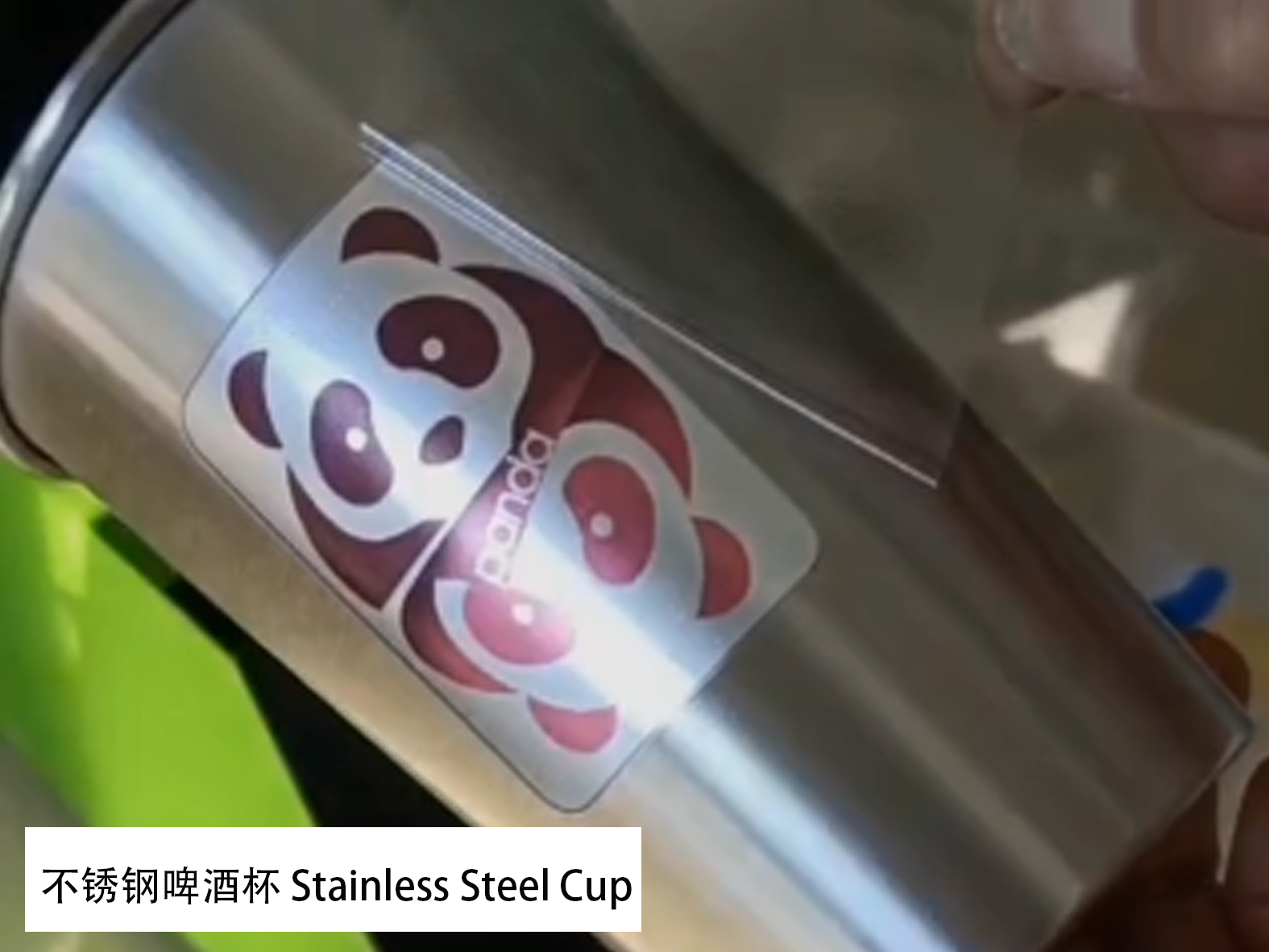 logo warna, label Pencetakan perpindahan panas dari mug bir stainless steel, mug aluminium