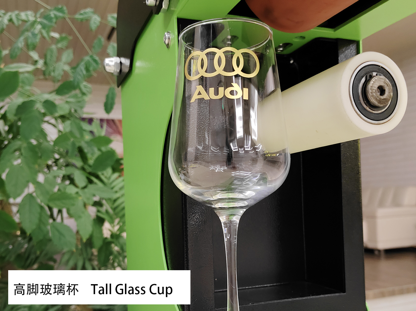 लंबे ग्लास कप के लिए हीट ट्रांसफर डिकल फ़ॉइल (HSF-GD811) के साथ विशेष शानदार गोल्डन लोगो और लेबल