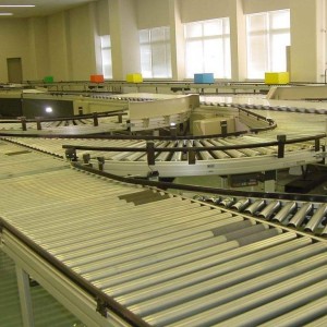 Roller conveyor (Rotary conveying ku roller)