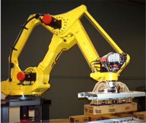 Robot palet automatik (Robot artikulasi untuk pengendalian)